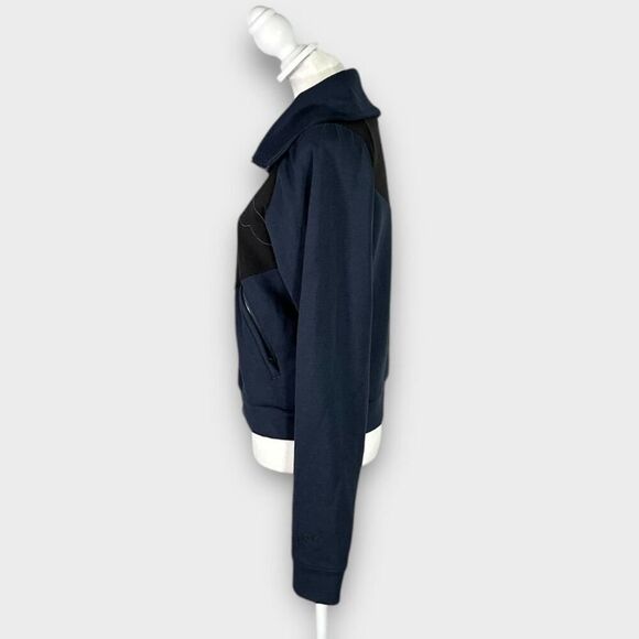 PUMA X Goop Track Jacket Women's Small Blue Black Full Zip Long Sleeve Pockets - Picture 3 of 11